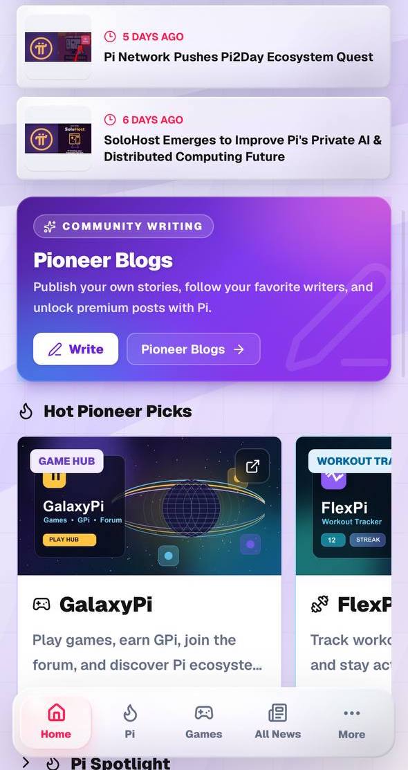 BSCNews's tweet photo. NEW PI BROWSER FEATURE ADDED

Share your thoughts and opinions with the entire $PI @PiCoreTeam community through BSCN's brand-new 'Pioneer Blogs' feature.

Already live in our Pi Browser application, you can now write full articles which will appear within BSCN's application itself.

Share your thoughts, then share your article on social media - We'll be choosing the best new entries at the end of this week to share with BSCN's audience... 👀

Try It Now: https://t.co/6GpuhX4v2X