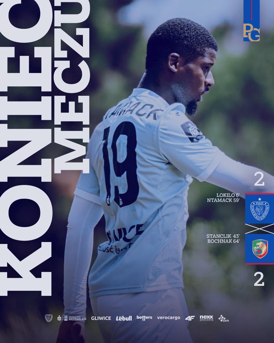 PiastGliwiceSA's tweet photo. Koniec! Remis w ostatnim sparingu na #RazemNaObozie! 🤝🏻
---
90' | #PIAMIE 2-2 https://t.co/GoY69J3FDk