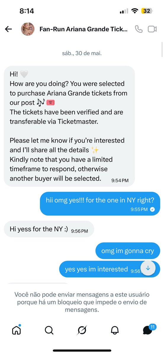 taii_moonlight's tweet photo. attention arianators that did NOT get any tickets and are joining giveaways and filling out ticket forms PLEASE dont fill out anything from
@ArianaTicketss THEY R SCAMMERS!
@Enhacrazedliyah stole $1256 + kept asking for more and more money— @OGLexcie
@ArianaGTour26 @TeamAriana https://t.co/eXeiKIk6oF