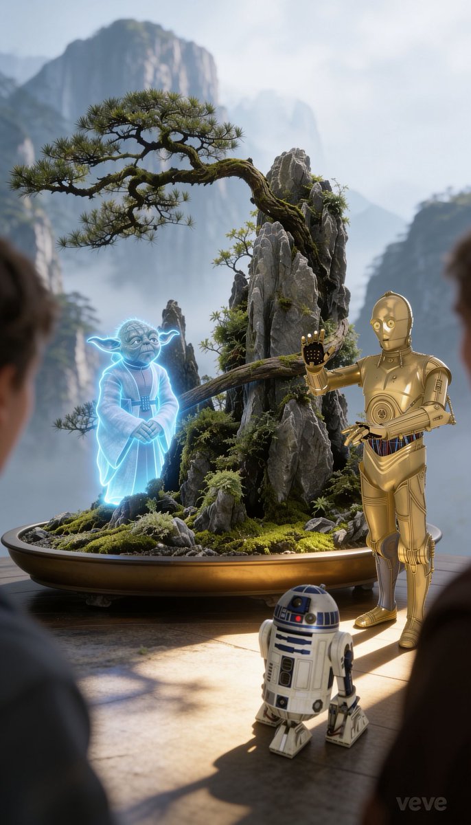Maschi86's tweet photo. Even legends need a moment of peace.
A bonsai.
A quiet morning.
Three timeless icons.
Personal fan art created for fun using my licensed VeVe collectibles. Not affiliated with VeVe or Star Wars.
#VeVe #VeVeFam #StarWars #Yoda #C3PO #R2D2 #GoldenMoments #SecretRare #DigitalCollectibles #MixedReality #AugmentedReality #AR #NFT #OMI #FanArt
@DavidYuNZ @drcollect @RealRandyChavez @FosterHilt @wc3nte @CaptainVeVe @VeVeMeister