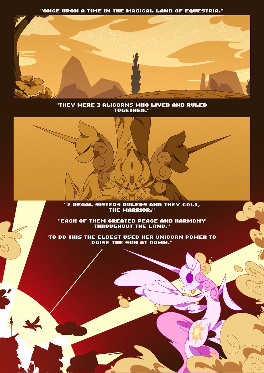 Lazybones4567's tweet photo. "MLPVERSE" comic
Cold opening : "Once upon a kingdom fall."

#mlp #mylittlepony #fim #mlpverse #thxStarlight https://t.co/huQwXdqaDU