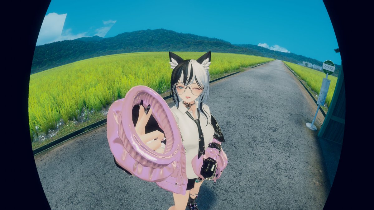 setto_VRC's tweet photo. おはよ～！
木曜日　昨日から暑くて熱中症に気を付けてね！
水分塩分補給しっかり～！！１
魚眼レンズ買ってみたけど難しい...
今日もゆるファイ！
#Suiha3D #VRChat https://t.co/6UnQqLV38G