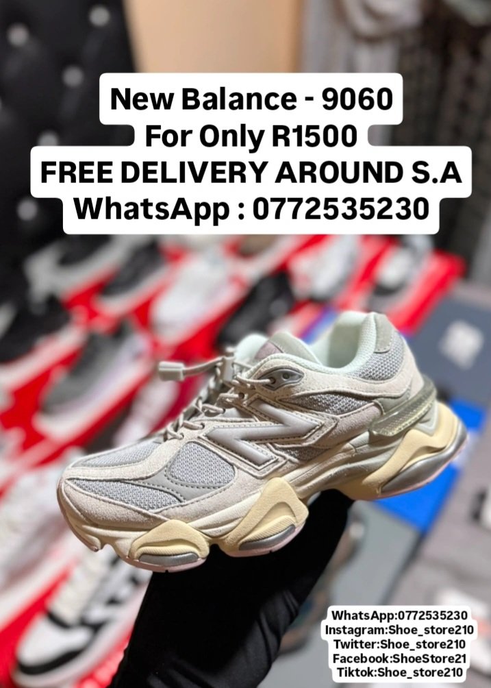 Shoe_store210's tweet photo. New Balance - 9060
For Only R1500
FREE DELIVERY AROUND S.A
WhatsApp : 0772535230
View catalogue on WhatsApp here : https://t.co/cWicuknfsV
#myrongolden #simplifier #men #nike #multiplier https://t.co/OQ6TwKfwvl