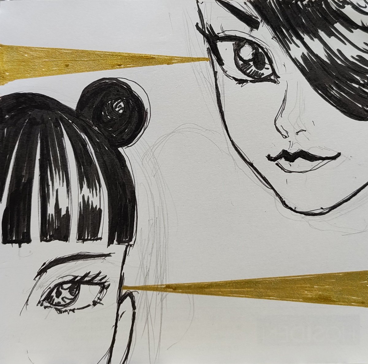 ekakisky's tweet photo. #イラスト　#illustration
#落書き　#doodle https://t.co/m22cuKjVEU