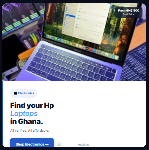 oxglow's tweet photo. Power your day with an HP laptop. Discover reliable HP laptops from trusted sellers across Ghana, only on Oxglow.
Tap the link in our bio and find the perfect device for work, school, or business.
#Ghana #Oxglow #HPLaptop https://t.co/PyELe07Dq2