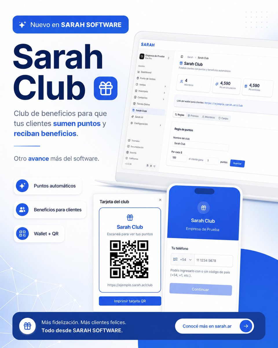 IntroiniDebora's tweet photo. Ahora tu comercio puede tener su propio club de beneficios para que tus clientes sumen puntos, reciban premios y vuelvan más seguido.

beneficios integrados al punto de venta :)

Conocé más en https://t.co/nrQtJhiG4U https://t.co/nGYYcFtm3N