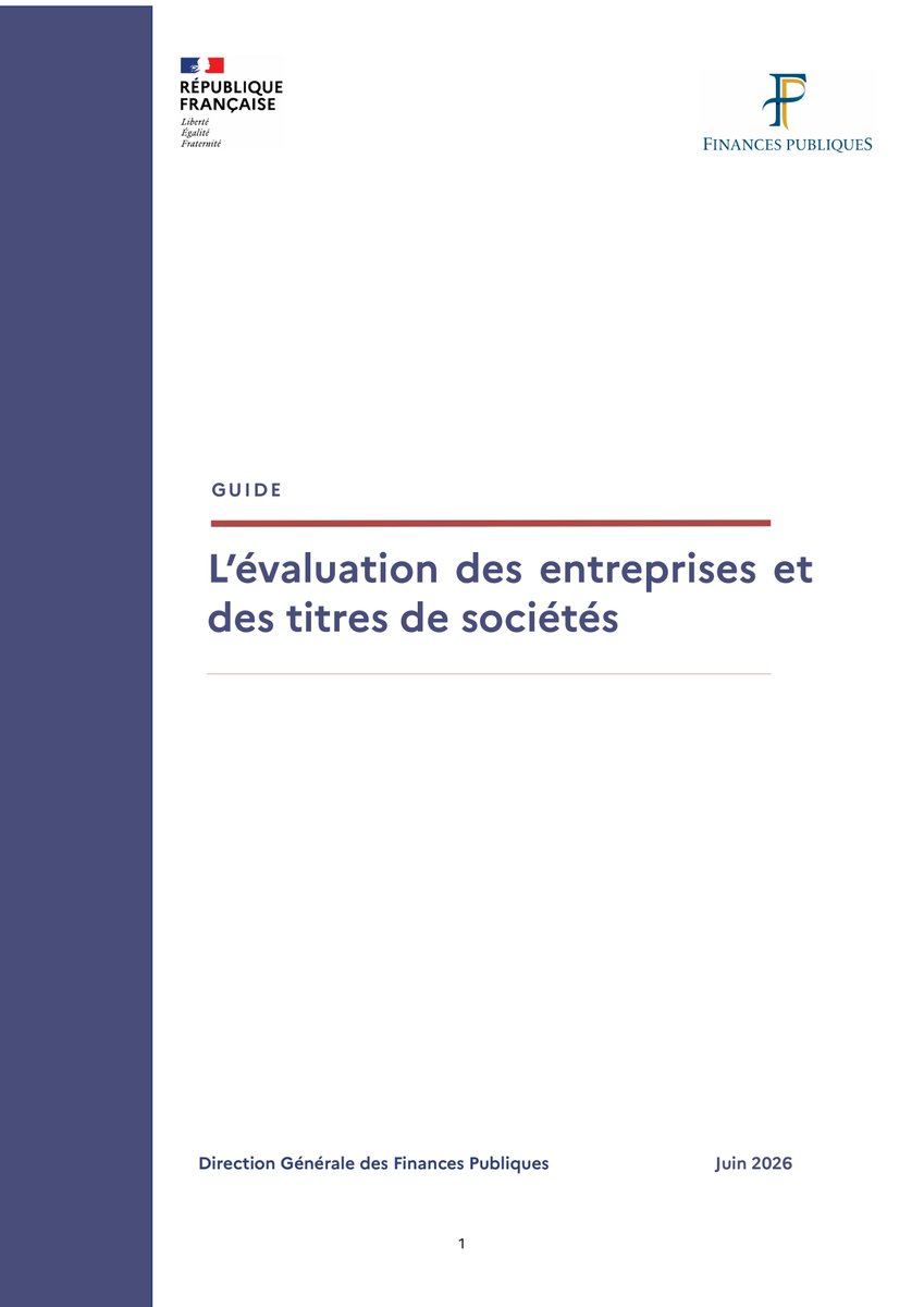 ArnaudSoton's tweet photo. Nouvelle version du guide « Évaluation des entreprises et des titres de sociétés ».
https://t.co/BM0ZVVPizZ https://t.co/VY4jXofwSE