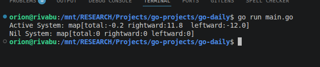 carrotdev_'s tweet photo. p = m·v summed across a particle system.

TIL:
• struct literals {MassKg: 2} = kwargs, order-free
• range over a nil slice runs 0×
• pre-seeded map = all keys always exist
• bare switch = flat if/else-if
#GoLang https://t.co/gZ5Cy0RicI