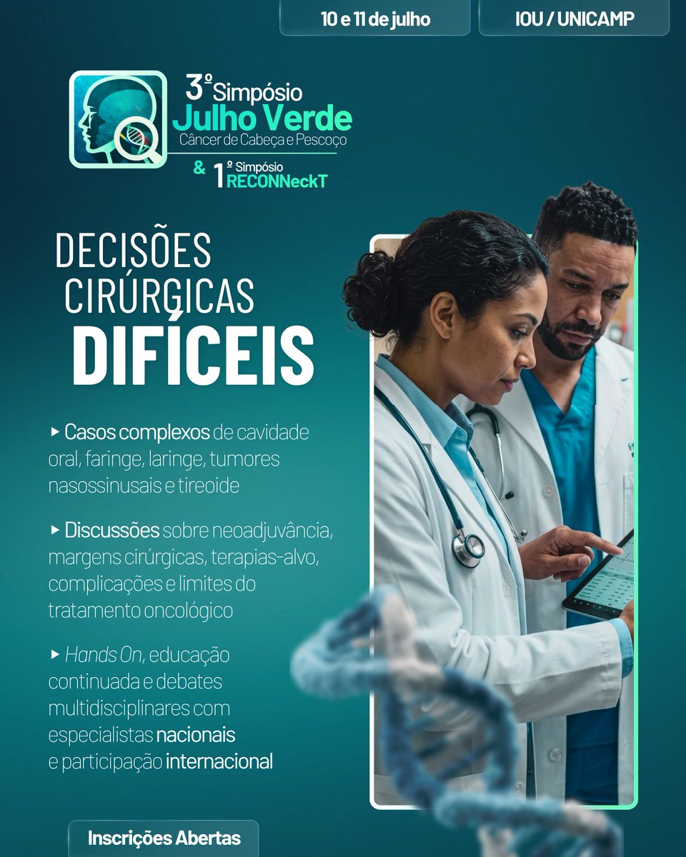 CEPID_CThera's tweet photo. A prática clínica em câncer de cabeça e pescoço exige decisões complexas, avaliação criteriosa e integração entre diferentes especialidades. https://t.co/qnru65LKhY
