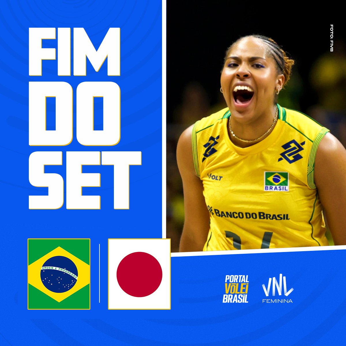 portal_volei's tweet photo. ✅ FIM DO QUARTO SET! #VoleiNoSporTV

🏐 (3) 🇧🇷 Brasil 25x23 Japão 🇯🇵 (1) https://t.co/diitAEfWxH