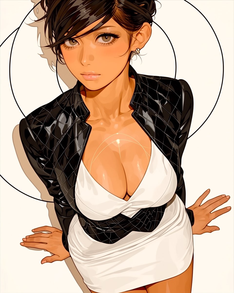 usamiko286's tweet photo. White Signal Gaze
She looks upward from a quiet ring of light, dressed in white and black with a gaze that already knows its answer.
Softness, tension, and confidence gather into one clean signal.
#WhiteSignal
#QuietConfidence https://t.co/uwnH2BSod6