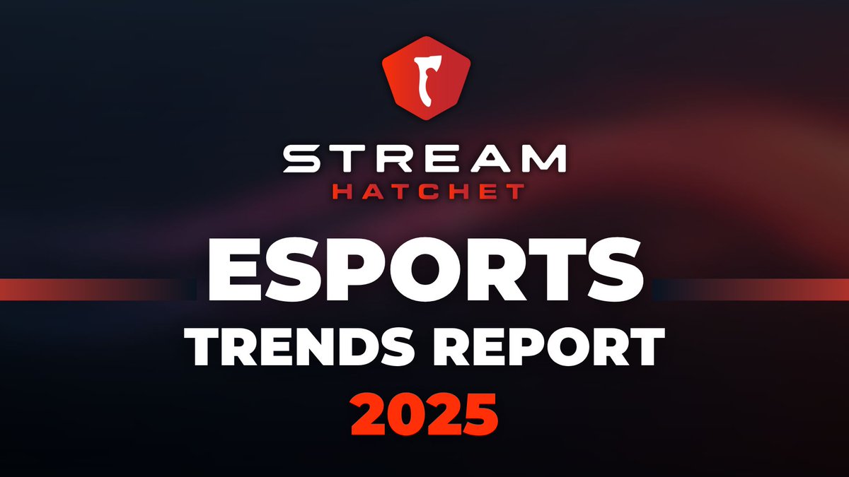 StreamHatchet's tweet photo. ‼️ The Esports Live-Streaming Trends Report Is Here ‼️

We saw 2.7B hours watched of esports content in 2025: That's a massive community bonded together through their love for passionate competitors and events on the world stage.

Curious about what esports viewers are doing? Where, who, and how they watch? We cover it all in the full report: