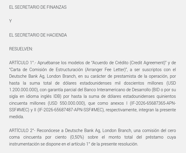 arilijalad's tweet photo. Caputo aprovechó el Mundial y metió deuda

Con jugosas comisiones para los bancos, incluido el Deustche donde trabajaron junto a Bausili https://t.co/CIa2a0pU2t