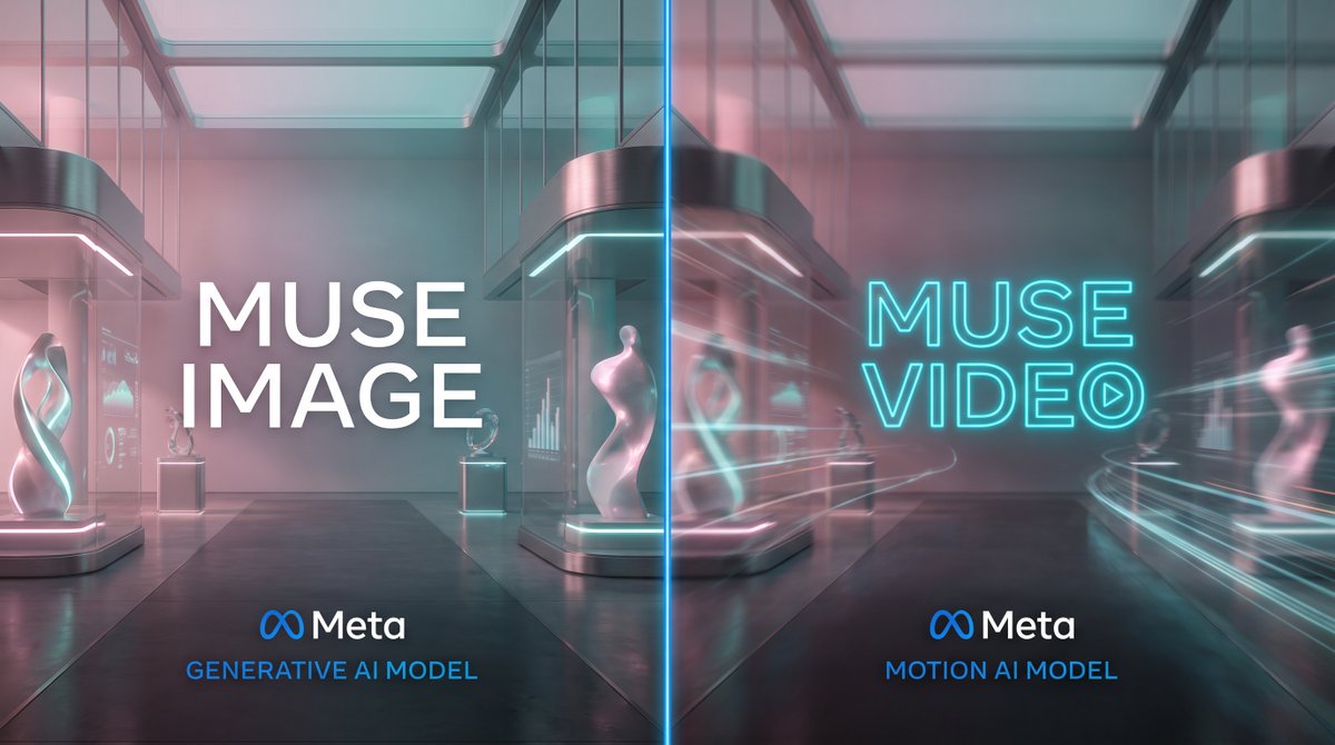 stein_leon27048's tweet photo. Meta launches Muse Image, its first image model from Superintelligence Labs.

Free in Meta AI, Instagram Stories and WhatsApp. Sketch edits, photo blending.

Muse Video previewed, coming soon.

Source: https://t.co/gADel70Vwj

#MetaAI #MuseImage https://t.co/msRFsaVGyh