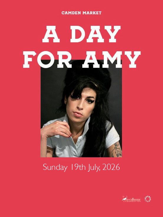 AmysFoundation's tweet photo. 💛A DAY FOR AMY💛

If you're in London on 19 July, join us to celebrate Amy's life at Camden Market NW1 from 12pm.

Live music, fun, laughter, and a chance to hear about the Amy Winehouse Foundation's work.

Free to attend — reserve your space at https://t.co/WMOgwopOst 💛 https://t.co/NrcDGgSiS4