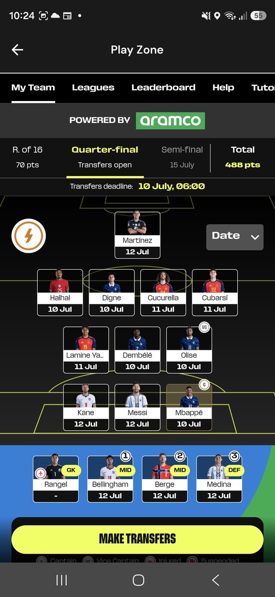 KYusuf250840's tweet photo. 🔒 FIFAWCMD6
#MatchDay6
#WCFantasy
#WorldCupFantady
Good luck https://t.co/IZNLGcOCSy