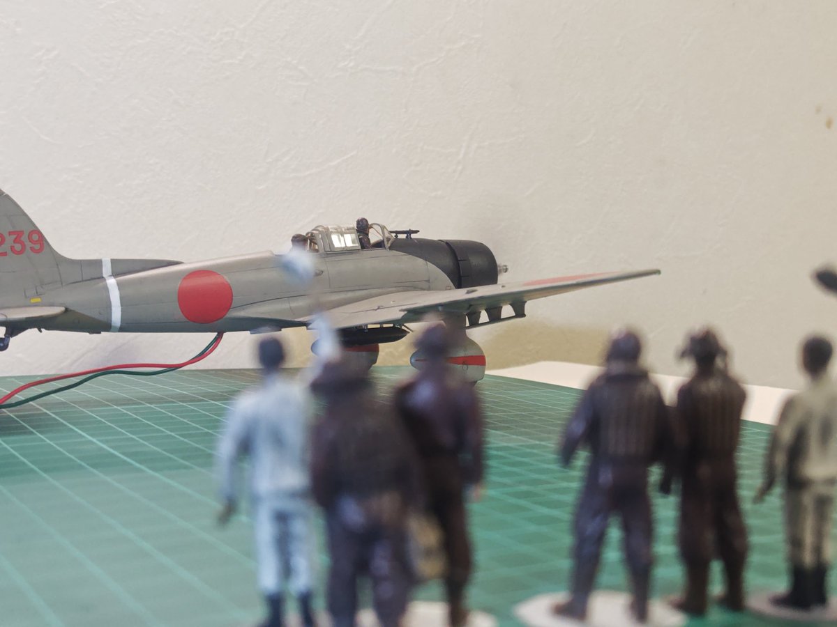 2977Hiyori's tweet photo. #積みプラ崩し大会2026夏
＃ハセガワ
#完成
#1個目
1/48 九九式艦上爆撃機
モーターライズ化11
完成いたしました https://t.co/csfzb57mCf