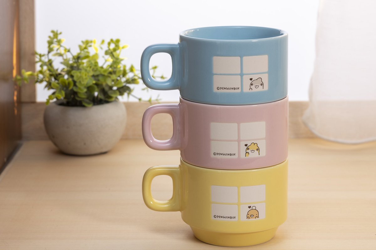 くじ引き堂のスタッキングマグカップは釉薬でぷっくりかわいい素敵仕様