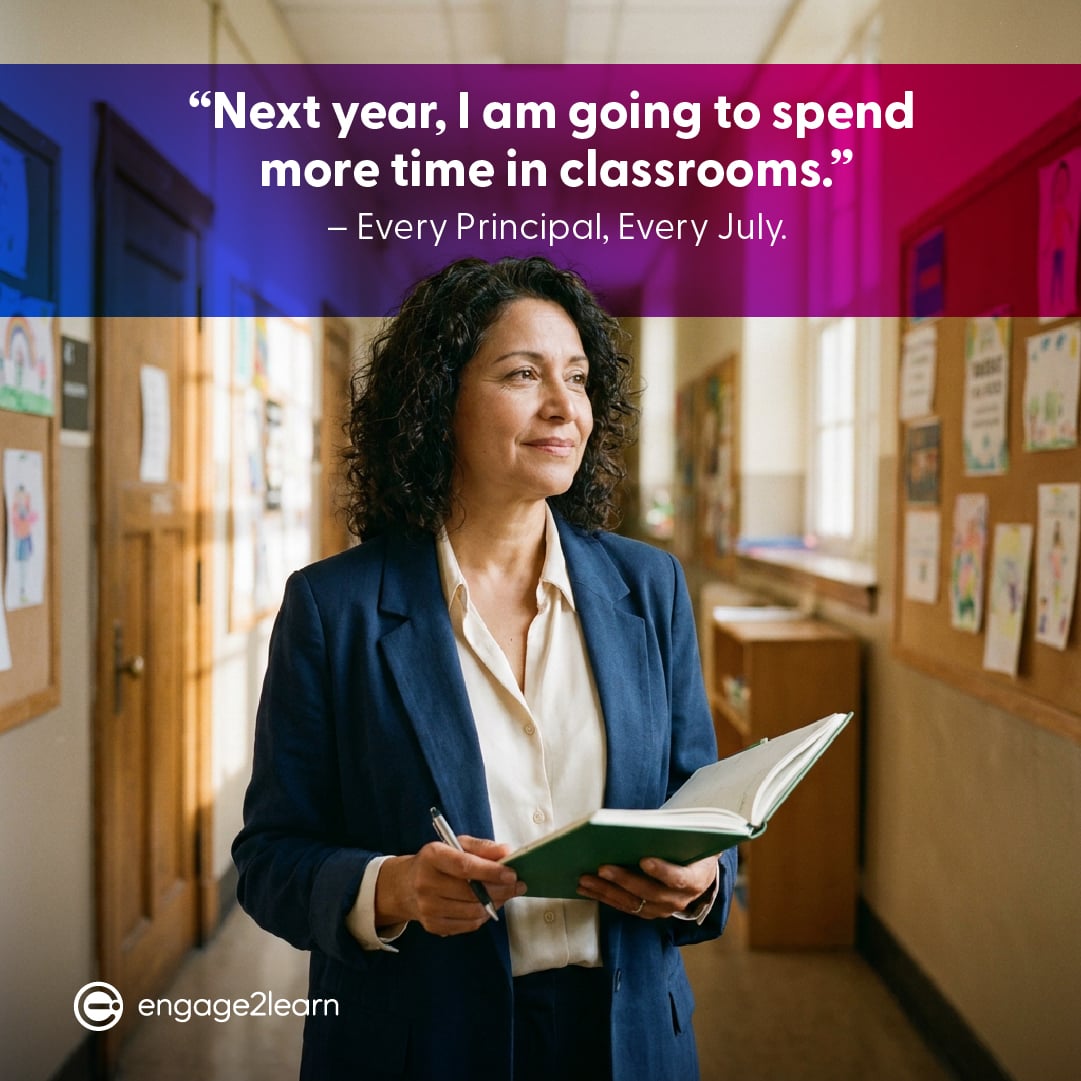 engage_learning's tweet photo. Every summer, principals make the same promise: "Next year, I'll spend more time in classrooms." But by September, operations take over. It isn't a willpower problem—it's a structural one.

Let's map out a system to share the load.

EdLeadership #PrincipalLife https://t.co/5hWWyvn7HX