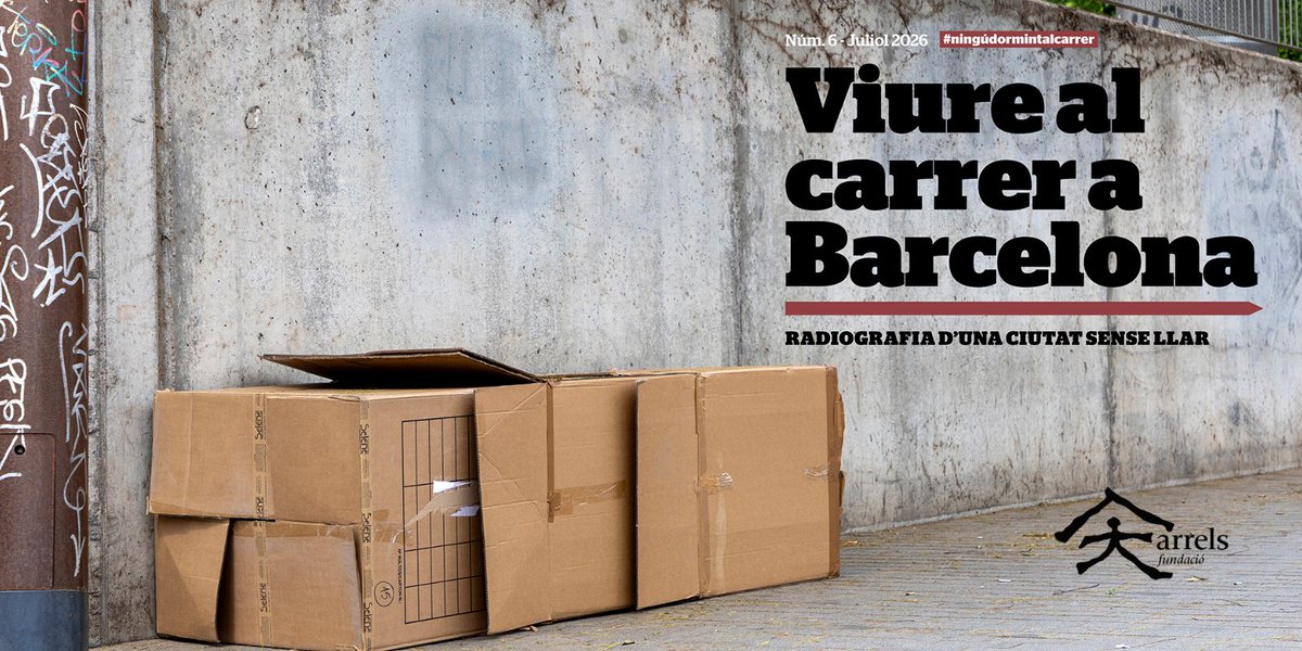 ArrelsFundacio's tweet photo. Publiquem l’informe 'Viure al carrer a Barcelona. Radiografia d’una ciutat sense llar (2025)', que es basa en enquestes que vam fer l'any passat a 676 persones que dormien al ras.

👉 3 de cada 4 persones enquestades no tenen cap expectativa de viure en un habitatge. https://t.co/reKqeApn3Q