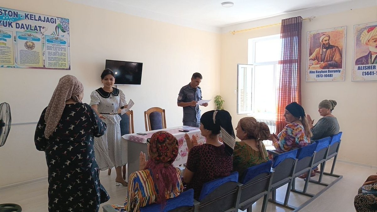 SherobodTakm's tweet photo. “Kitobsevar ayollar –ma’rifat elchilari”
Sherobod tuman Axborot-kutubxona markazi mutaxassislari tumandagi 41-sonli Manzilli kalonnasi bilan hamkorlikda “Kitobsevar ayollar –ma’rifat elchilari” mavzusida davra suhbati tashkil etishdi. Batafsil:https://t.co/skHPe5hrf7 https://t.co/fYfGvp4qby