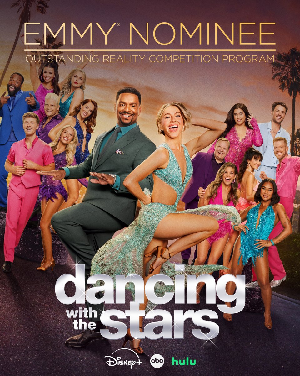 officialdwts's tweet photo. Thrilled to be nominated for an #Emmy in Outstanding Reality Competition Series! 🪩🤩 https://t.co/llLOyyCBOL