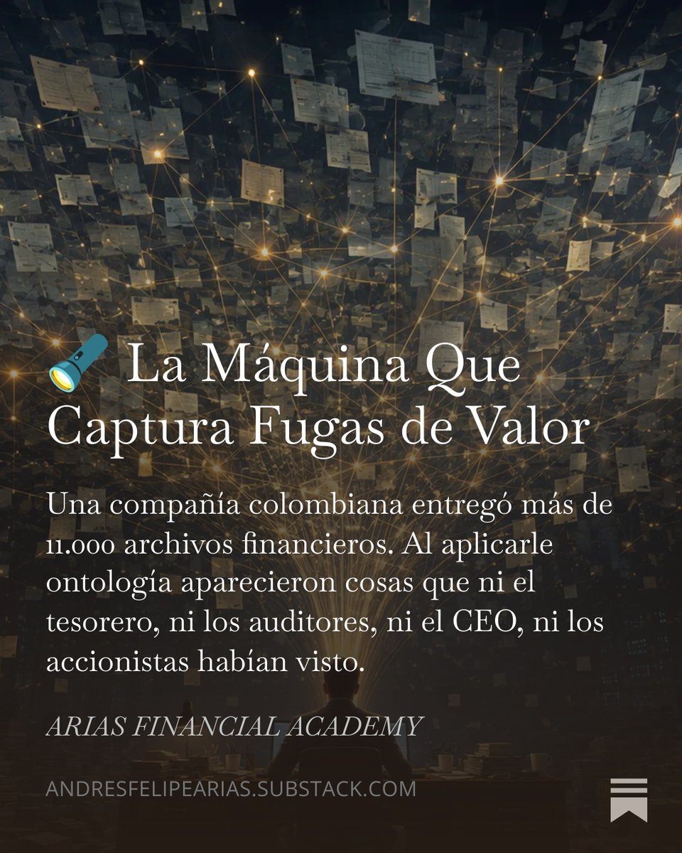 AndresFelArias's tweet photo. 🔦 Una compañía colombiana entregó 11.237 archivos.
🕵️ Aparecieron fugas de valor que ni el tesorero, ni los auditores, ni el CEO habían visto.
📚 La herramienta que las encontró tiene nombre de filosofía: ONTOLOGÍA👇🏻 https://t.co/EB0Rd1pDfq