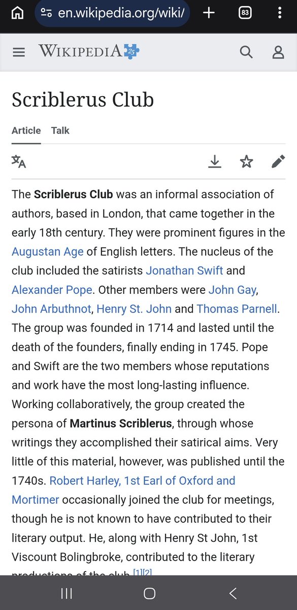 RellowMush's tweet photo. @LuisDe80227 @dimitripilled The Scriblerus Club (also known as the Scriblerians) https://t.co/Qw05b92TD4