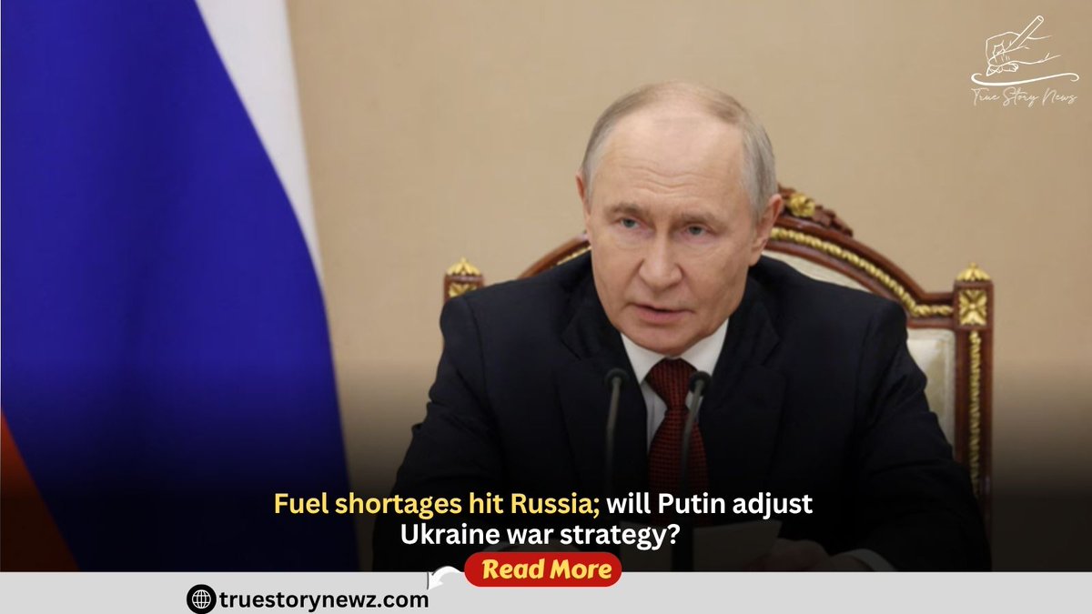 truestorynewz's tweet photo. Fuel shortages hit Russia; will Putin adjust Ukraine war strategy?
Read True Story News full news update: https://t.co/uPFfR5BQI5
.
.
.
#RefineryWarfare
#PutinStrategy
#KremlinDilemma
#WarAttrition https://t.co/SGyAO4e4kb