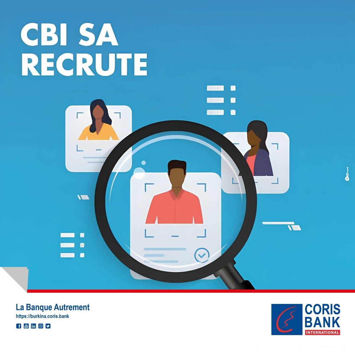 cbibf's tweet photo. Coris Bank International SA recrute UN (01) CONTRÔLEUR PERMANENT  

Plus de détails : https://t.co/2W337TbXad https://t.co/podISsdJlj