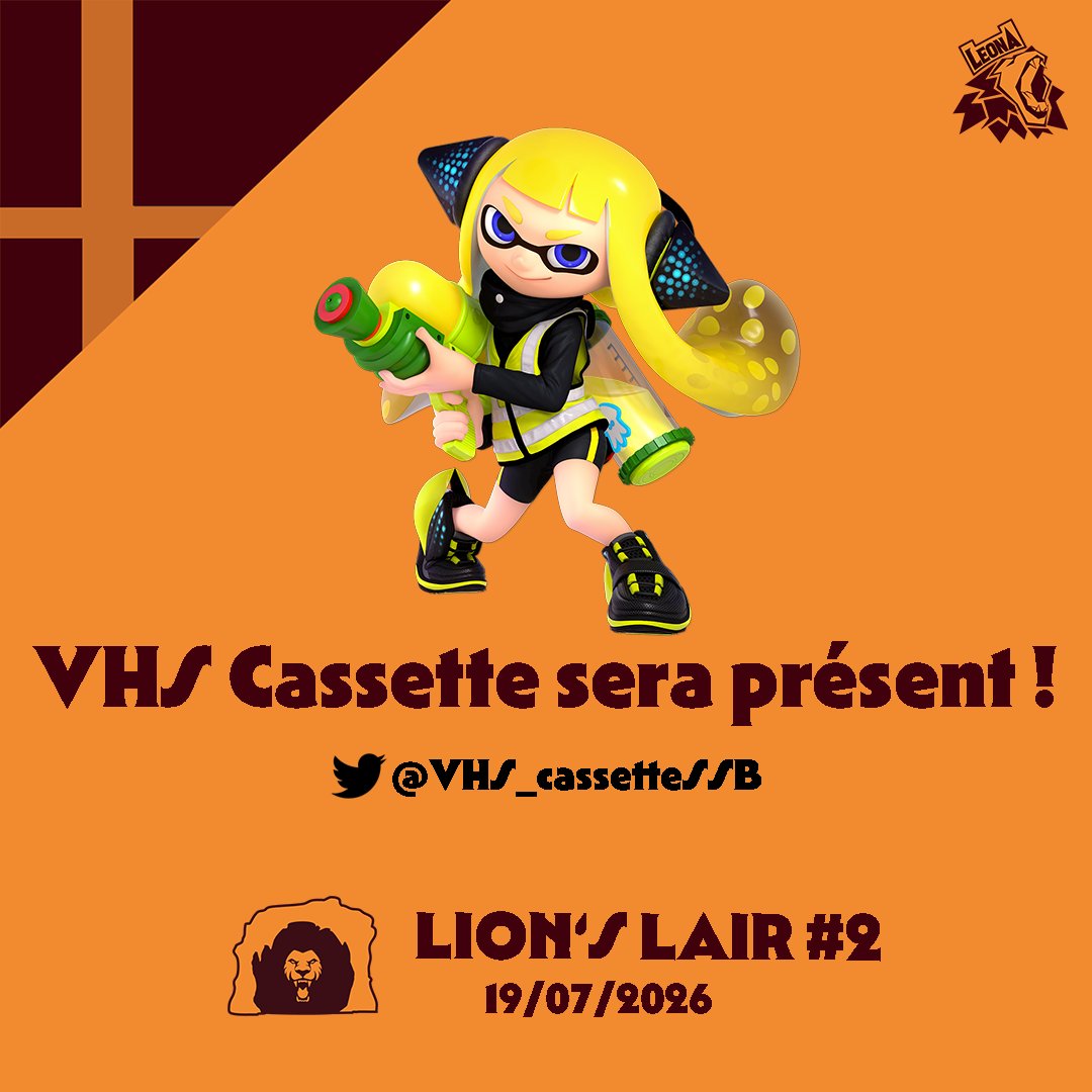 LeonaHope_asso's tweet photo. @VHS_cassetteSSB viendra représenter la vendée lors du Lion's Lair ! 🦁
Les inscriptions ferment dans une semaine alors n'attendez plus !!!

-> https://t.co/79SCccgf4q https://t.co/6YW2L1EF2U