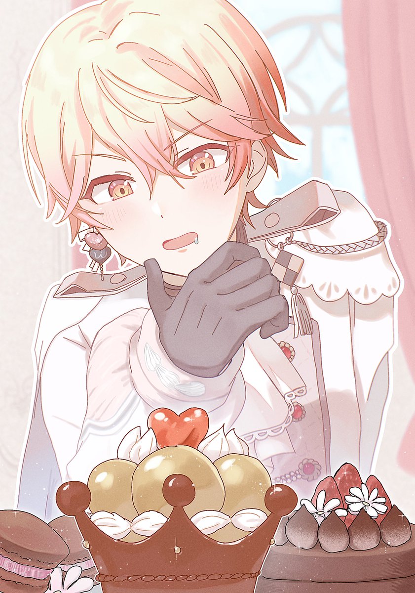 2117_Mochi's tweet photo. 「この美しさ、輝き……まさにオレにふさわしいスイーツだ！」
#prsk_FA https://t.co/v1ww8i5932
