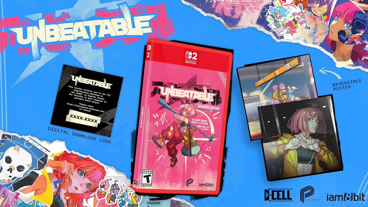 Wario64's tweet photo. Unbeatable: Breakout Edition (PS5/XSX/Switch 2) up for preorder on Amazon ($39.99/$49.99) https://t.co/ZAlP1Iy0Jw
VGP https://t.co/6CiGn0tdGO 
PNP https://t.co/cqOdMCaXVA #ad 

iam8bit https://t.co/aaEJNs66Do

Switch 2 on cart https://t.co/HJ0vOcCEng