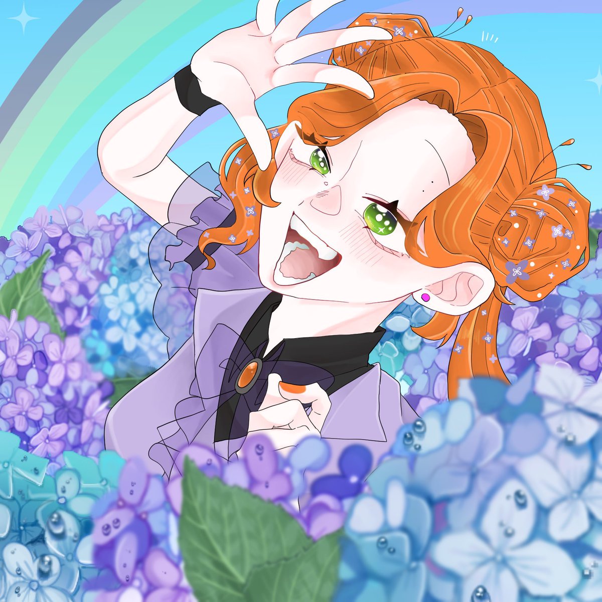 hatimitu832613's tweet photo. @La_SireneBleue 
#みつなぎ_花の祝福ワンドロ 

＿＿＿＿＿あ！晴れた！☀️

小森 るこ / 3h強 https://t.co/AVTVGKYeI6