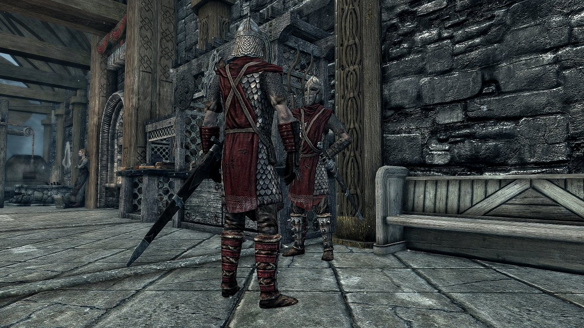 WMDBloodHunter's tweet photo. Bleakrock Isle Update!
Still trying to decide if I want them to wear blue or red, but the guards are getting a bit of a custom texture update. They now have a unique shield with the actual Bleakrock hero on it.
#Skyrim #SkyrimSpecialEdition #SkyrimMods #Bethesda https://t.co/2c0UwnatGk