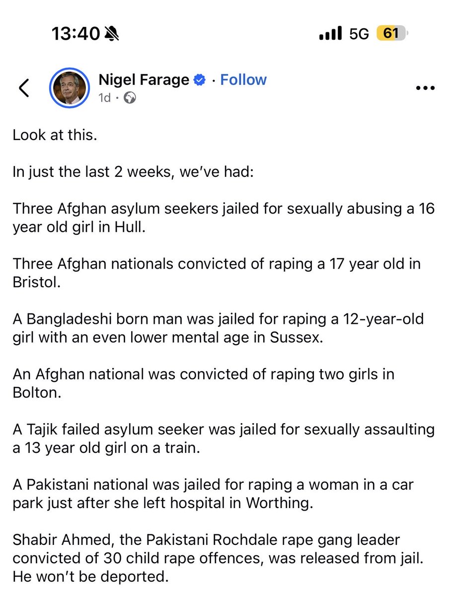 T90omg's tweet photo. @GBPolitcs Fuck Cummings, wanting England to get ruled by illegal immigrats and our women &amp; children to not be safe by n0nces raping kids and our women. Fuck them shut them borders or soon they’ll be a war when England start fighting back. 

I mean look at these facts in past two weeks!!! https://t.co/H3W69FS9yL
