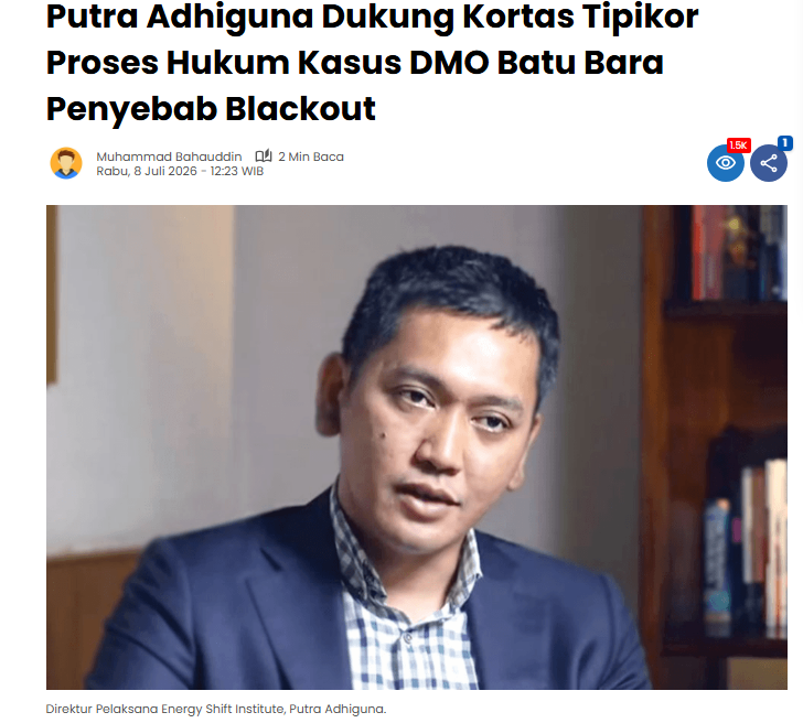 aimansaleem4's tweet photo. Putra Adhiguna Dukung Kortas Tipikor Proses Hukum Kasus DMO Batu Bara Penyebab Blackout https://t.co/AT7wGcVO6m