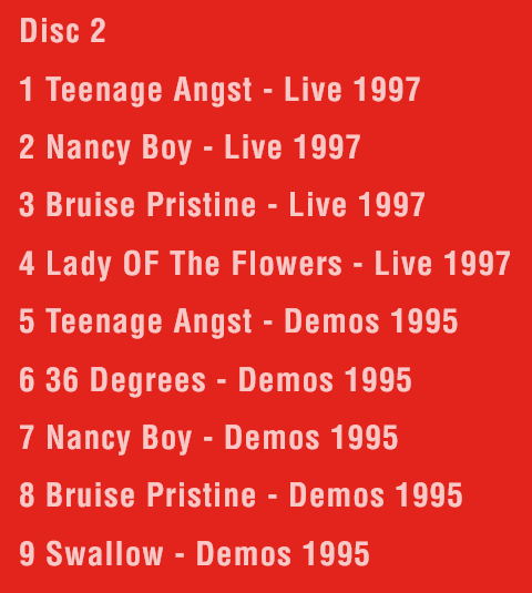 ChaotenHerrin's tweet photo. @PLACEBOWORLD is there any chance to get the remixes on CD (or downloadable as wav files)? 🙏
['Cause it says remixes for CD 2, but the tracklising says demos and live versions. I assume the latter is correct.] https://t.co/rJoNRnjMzn
