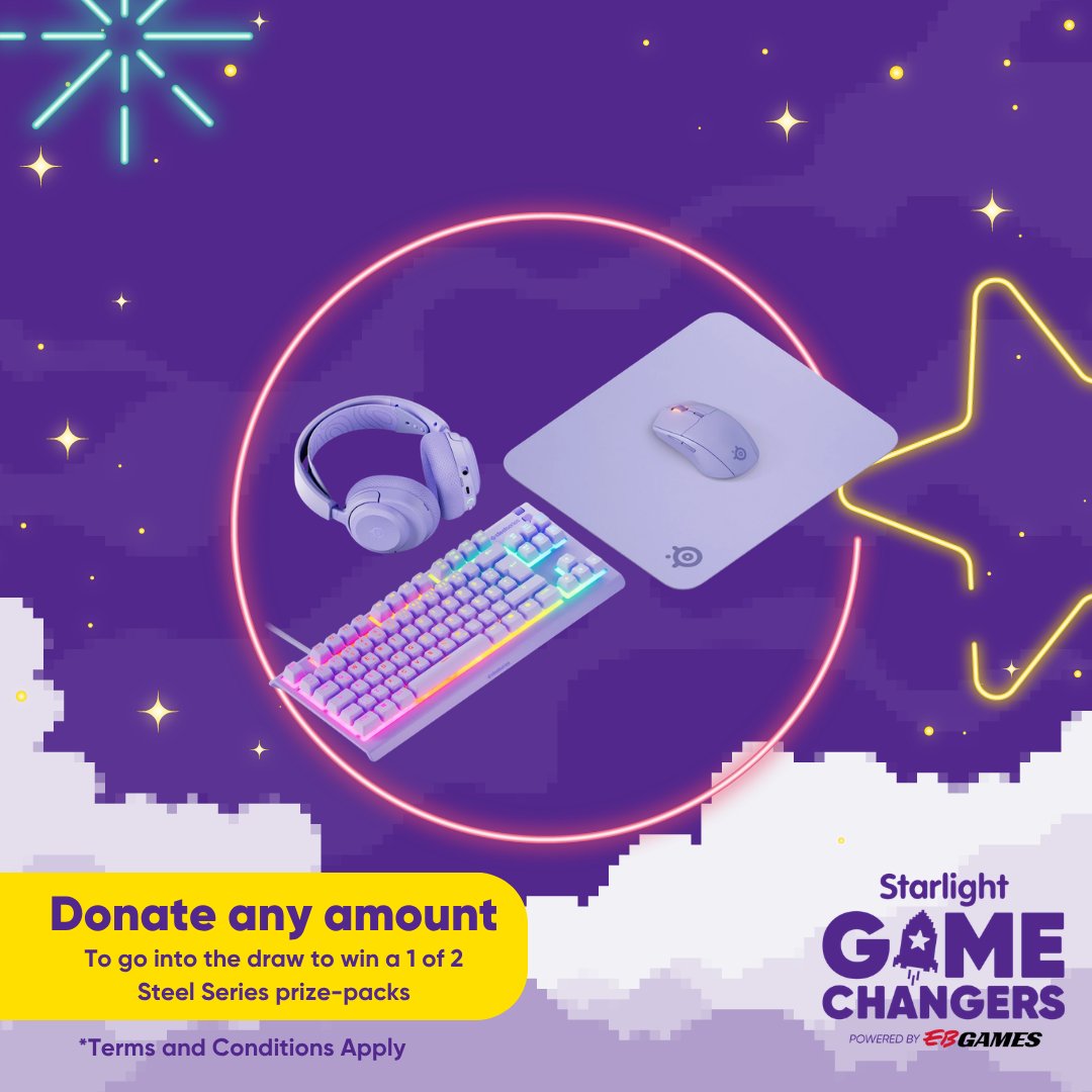 Norbitts's tweet photo. 🎮 I'm raising money for @Starlight_Aus until 31 August! 💜
Every donation helps seriously ill kids AND goes into the draw to win a Prize!!
💛 Donate:
https://t.co/iI8ONa4AzJ
Please donate or RT! 💜
#GameChangers #Starlight #GamingForGood #Norbitts https://t.co/xY3DihA6Mg