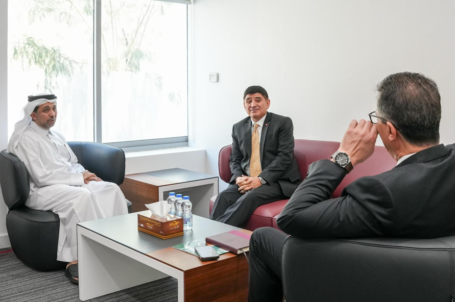 BarzanUC's tweet photo. It was an honour to welcome Dr. M. Mustafa Göksu to Barzan University College for his farewell visit.

We thank His Excellency for his valued support and wish him every success in the future.

#BarzanUniversityCollege #Qatar #Türkiye https://t.co/zUgOoskK4p