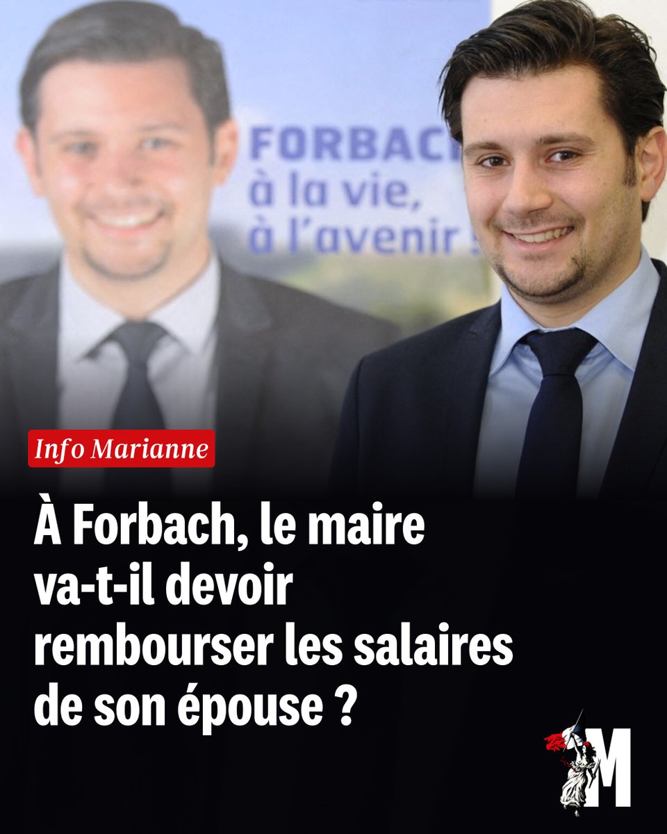 MarianneleMag's tweet photo. À Forbach, le maire va-t-il devoir rembourser les salaires de son épouse ?
➡️ https://t.co/O1Ap8CaNQ2 https://t.co/swsneEwxZ3
