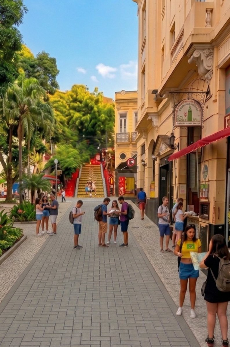 Prefeitura_Rio's tweet photo. Vem aí o seu novo polo de cultura e arte do Rio!

O Distrito de Arte e Cultura da Lapa vai transformar um dos pontos turísticos mais buscados no Rio com o Boulevard Selarón.

O entorno da escadaria conhecida no mundo inteiro vai ganhar uma repaginada completa com calçadas maiores e mais acessíveis.