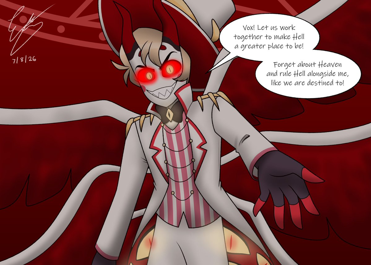 SoulEvans515's tweet photo. The Parasocial Lucifer AU by @crypt_techdawgg is absolutely hilarious and I love it sm lol😂😭 so I drew a short comic based from it
I bet Luci would've been delighted when he gets to meet Vox for the first time during Vox Populi💀
#staticapple #parasocialau #applestatic https://t.co/yjtusHCAXM