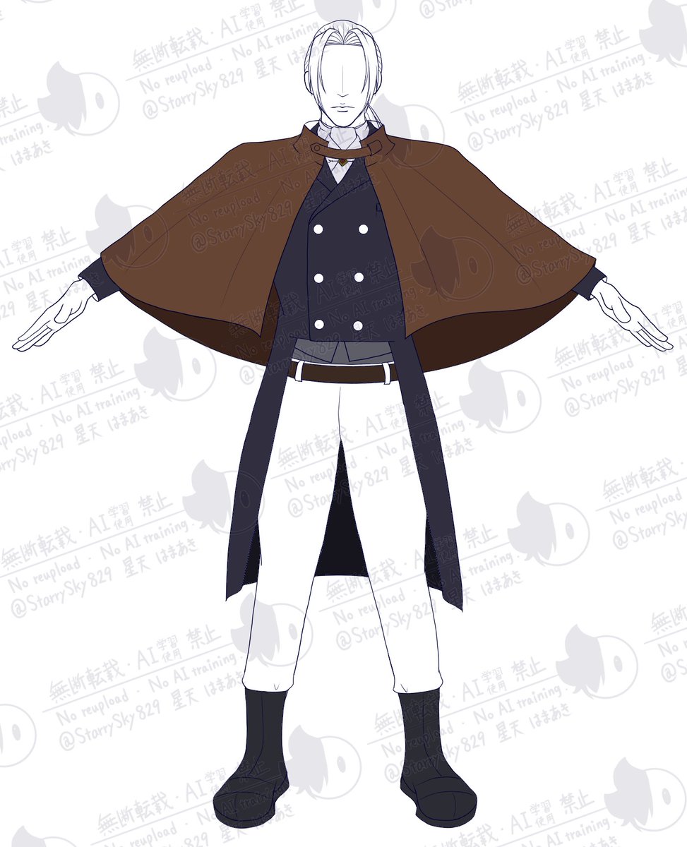 StarrySky829's tweet photo. エター新衣装案
馬術衣装にいつものケープ　オリジナリティが減った気もしますが、スッキリした雰囲気になったかなと
ズボンの色で悩んでいます https://t.co/gq9NkXftrn