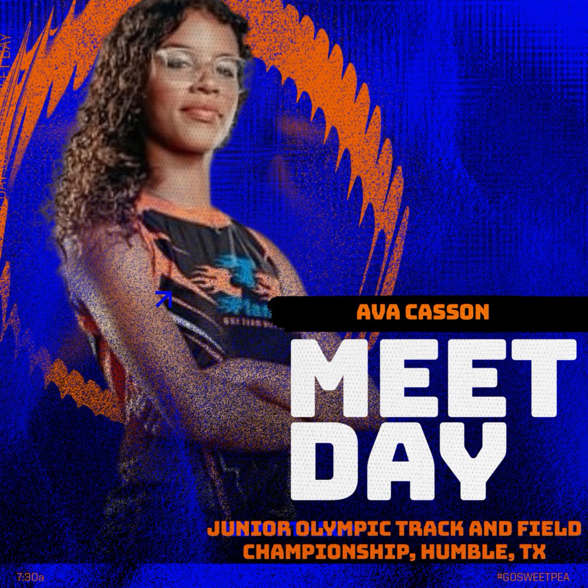 ACasson27's tweet photo. Excited to begin day 1 of the heptathlon. https://t.co/07YvspvK6g