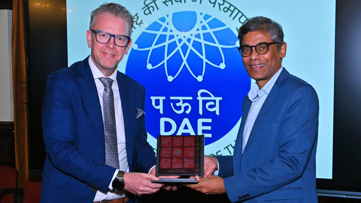 DAEIndia's tweet photo. 🇮🇳🤝🇬🇧 India–UK Partnership for Progress and Prosperity: The India–UK Civil Nuclear Dialogue explores opportunities for strengthening bilateral Civil Nuclear Cooperation and strategic partnership. 1/3

@PMOIndia @DrJitendraSingh @energygovuk 

#PartnershipForProgressAndProsperity https://t.co/gXHa0R1K4V