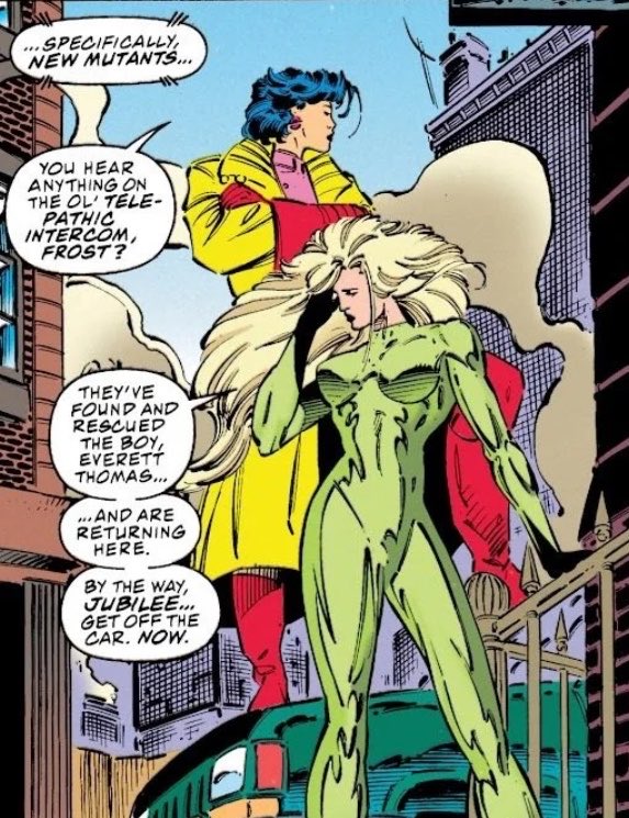 frostrayner's tweet photo. emma and jubilee in x-men vol. 2 36-37 https://t.co/xMdgUvmBky