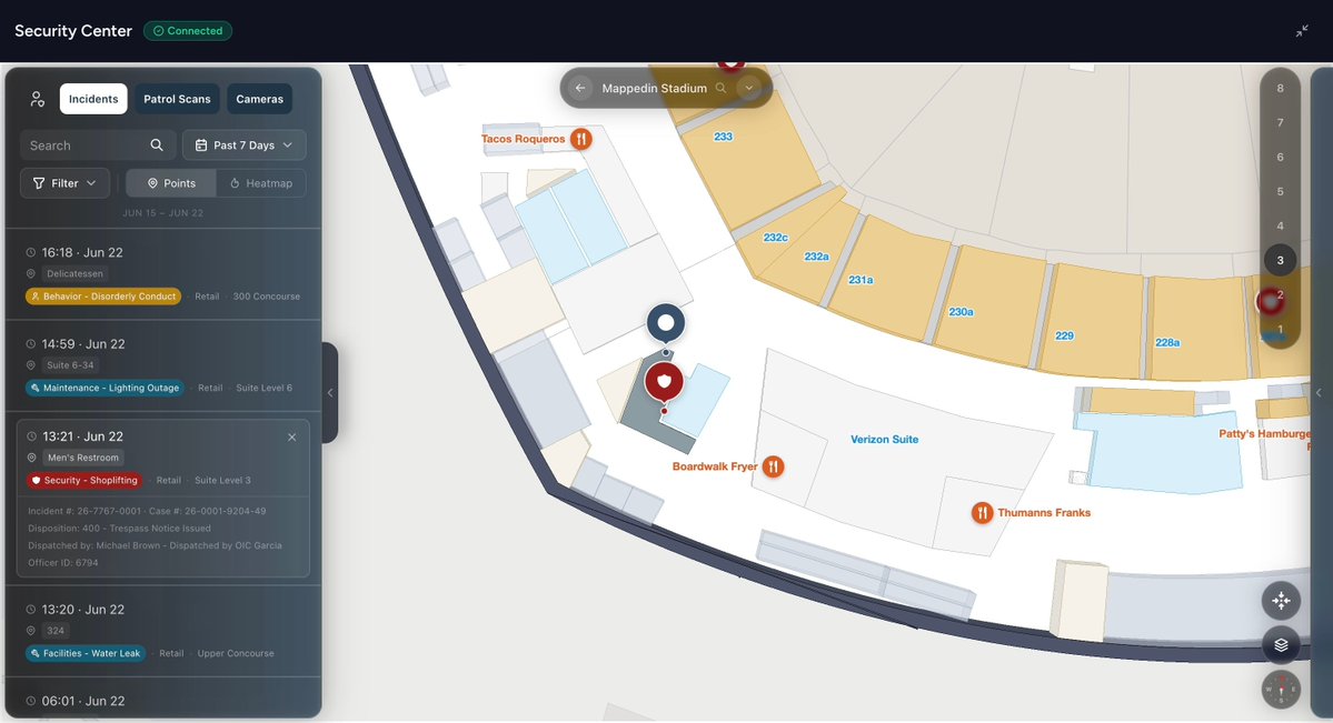 mappedin's tweet photo. Most security stacks have cameras, sensors, access control, and alarms... but no shared spatial context to connect them.

In @PerimeterSmart, our own Brian McIlravey makes the case for digital mapping as the missing layer.

Read the full article: https://t.co/NCQeN47aq4 https://t.co/RgBJNUWhLI