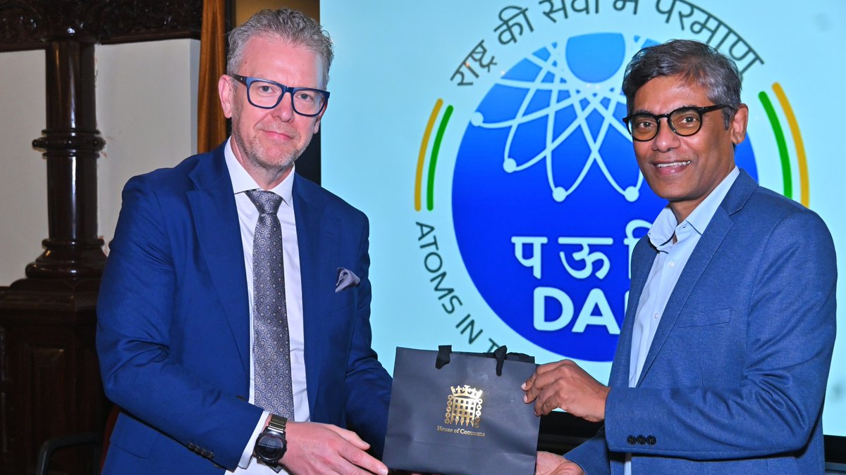 DAEIndia's tweet photo. The dialogue focused on further strengthening Civil Nuclear Cooperation in the context of the major nuclear expansion programmes underway in both countries, especially in the areas of Nuclear Security, Small and Modular Reactors #SMR, and Policy and Regulatory Reforms. 3/3 https://t.co/Kbx3SbyXiZ