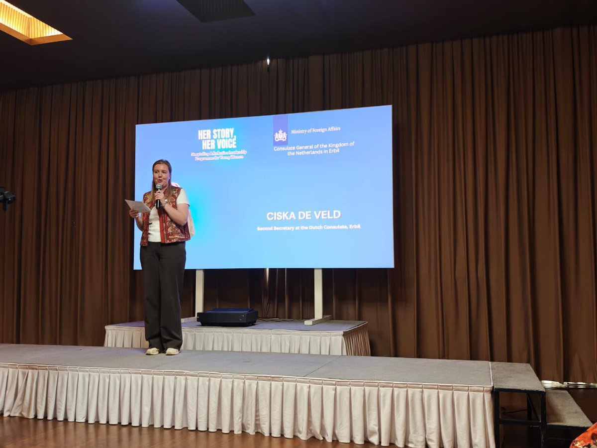 nlinkri's tweet photo. Her Story, Her Voice: an inspiring initiative by Dr. Iman Ibrahim, alumna of the Dutch Women Leadership Programme.

Eight young women took part in a reflective leadership program, experiencing the transformative power of storytelling. Their stories matter! https://t.co/sdBlFCc3Vz